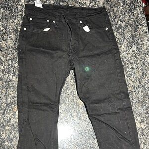 Signature by Levi Strauss Men's Relaxed Black Jeans